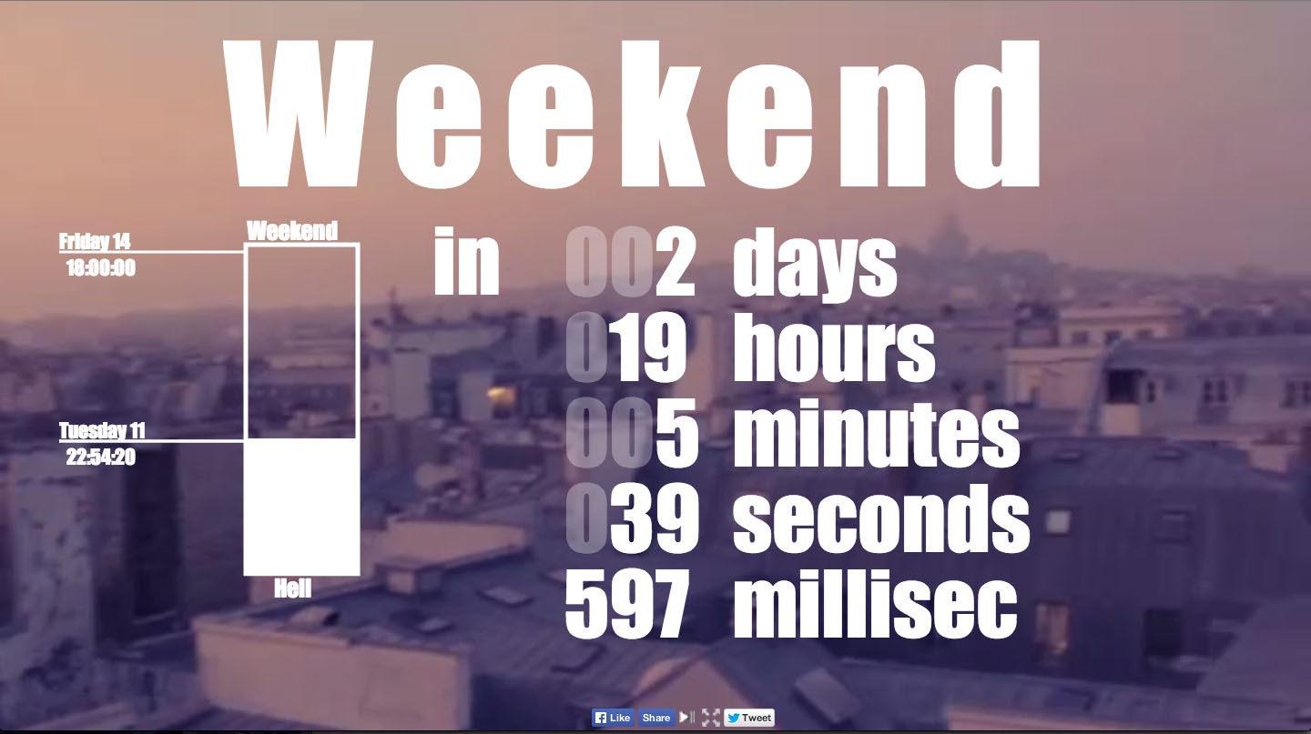 weekend the end of the week